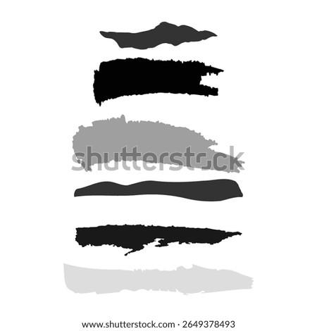 nice and cool art brush type text fill shapes vector set art design background