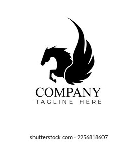 a nice and cool horse logo can be re-edited as you like