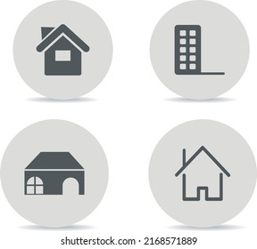 icono de la casa agradable y genial