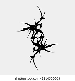imagen de ilustración vectorial de tatuaje bonito y fresco para brazo individual
