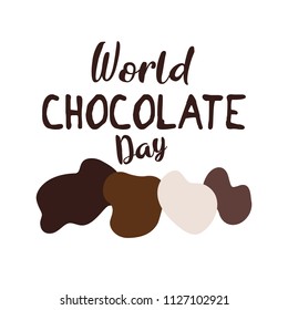 nice and creative abstract, banner or poster for World Chocolate Day with nice and creative design illustration.