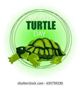 Nice and creative abstract, banner or poster for World Turtle Day on  23rd May.