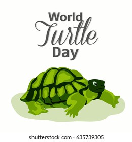 Nice and creative abstract, banner or poster for World Turtle Day on  23rd May.