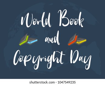 nice and creative abstract for World Book and Copyright Day with nice and creative design illustration.