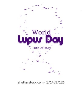 Nice and creative greetings for World Lupus Day with simple typography on a white background.