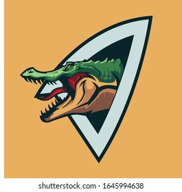 nice crocodile design for your design brand or clothing design