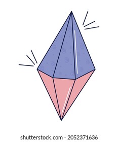diseño de cristal bonito sobre blanco
