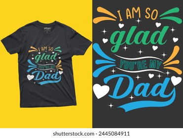 Nice dad typography t shirt design for all people.