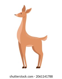 nice deer design over white