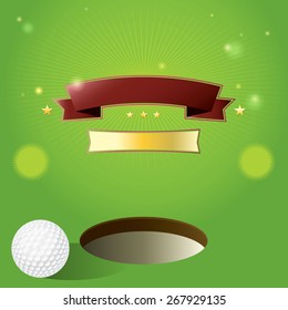 A nice design for a golf tournament invitation. 