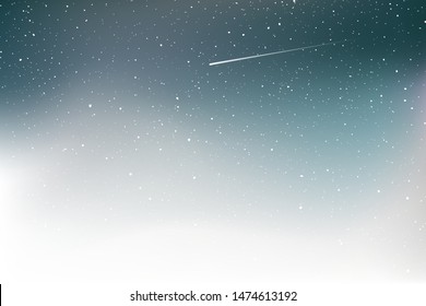 Nice design of shooting star in sky