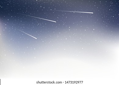 Nice design of shooting stars
