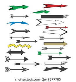 nice and different colour arrow vector set bundle files design