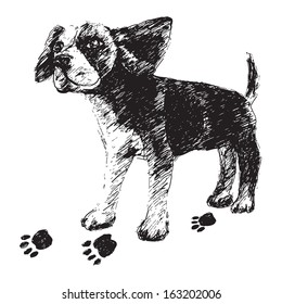 Nice dog vector illustration
