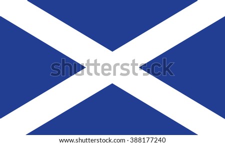 Nice drawing of amazing horizontal Scotish flag.