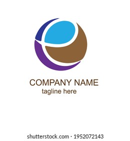 Nice e letter logo design