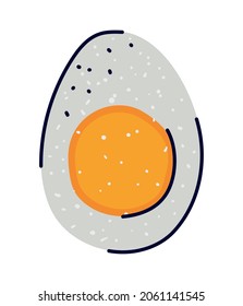 diseño bonito de huevo sobre blanco