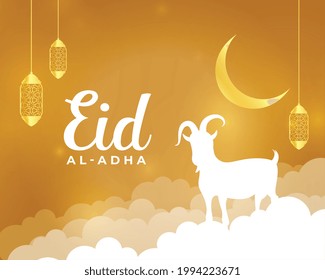 nice eid al adha holiday greeting design