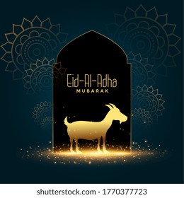 nice eid al adha mubarak bakrid festival card design
