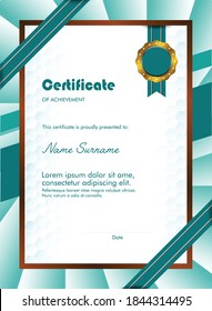 Nice and Elegant Frame, for Appreciation Medals or Award Certificates. Awards for achievement, education, training, professionalism, loyalty, skills, instructors, business, social skills and abilities