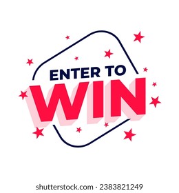 nice enter the competition and win exciting prizes template vector