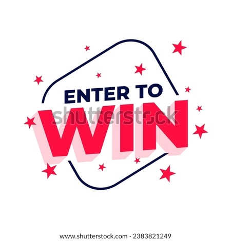 nice enter the competition and win exciting prizes template vector