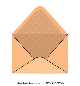nice envelope design over white