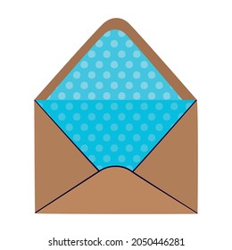 nice envelope icon over white