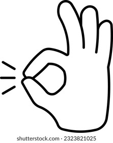 nice excellence perfectionist hand ok Outline