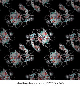 Nice fabric pattern. Beautiful watercolor Bouquet of summer flowers seamless pattern.