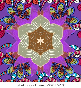 Nice fabric pattern. Beautiful watercolor Bouquet of summer flowers seamless pattern.