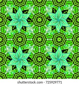 Nice fabric pattern. Beautiful watercolor Bouquet of summer flowers seamless pattern.