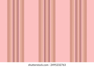 Bonita textura de tela de rayas, líneas de vestidos de Vertical textil. Patrón de Vector de fondo liso sin costuras en la paleta de colores claros y naranjas.