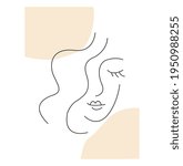 Nice face line art vector illustration