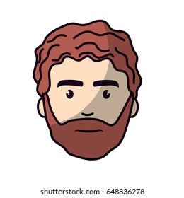 nice face man with beard and hairstyle