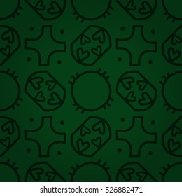 Nice fancy seamless pattern background in girl style. Complex medley repeatable backdrop. Shining, contrast design for wallpaper, packing-paper, surface or other purpose. Contemporary decor.