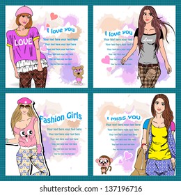 nice fashion background design ,vector