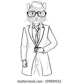 Nice fashion cat design 