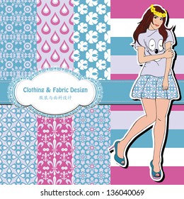 nice fashion girl design ,vector