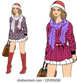 nice fashion girls design ,vector