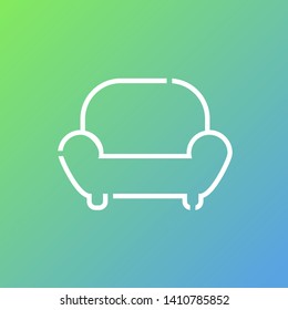 nice flat armchair lines icon