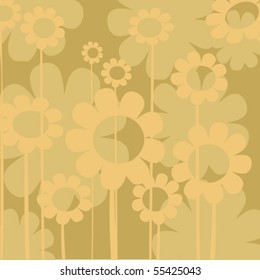 Nice floral background illustration, abstract art