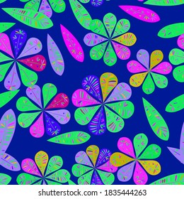 Nice floral pattern. Seamless floral wallpaper. Spring decoration. Vector illustration isolated. Abstract vector background. 
