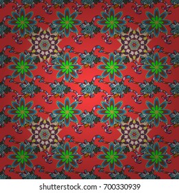 Nice Floral pattern in the small flower. Seamless floral pattern with flowers, watercolor. Vector pattern.