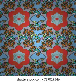 Nice Floral pattern in the small flower. Seamless floral pattern with flowers, watercolor. Vector pattern.