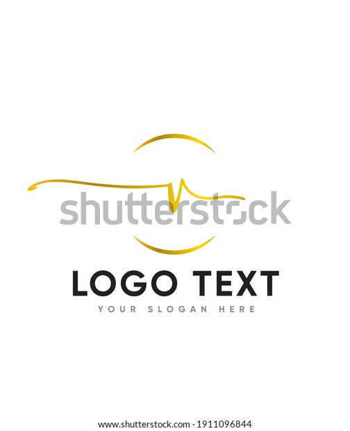 A nice\
flow and lovely handwritten letter type V logo template, vector\
logo for business and company  identity\
