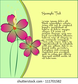 nice flower card
