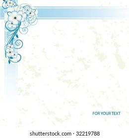 Nice flower grunge background. Vector illustration for your text