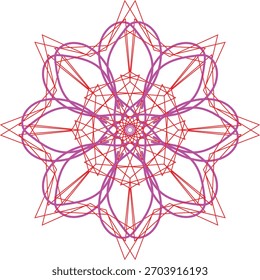 Una bonita flor con ilustrador