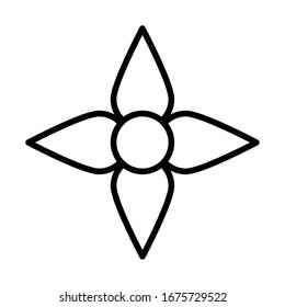 nice flower , line style icon vector illustration design